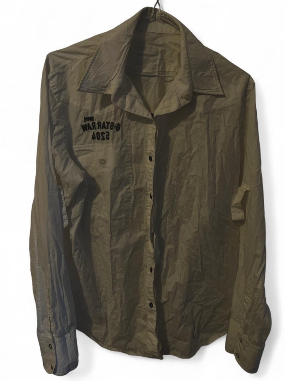 G-Star Casual White Button-Down Shirt